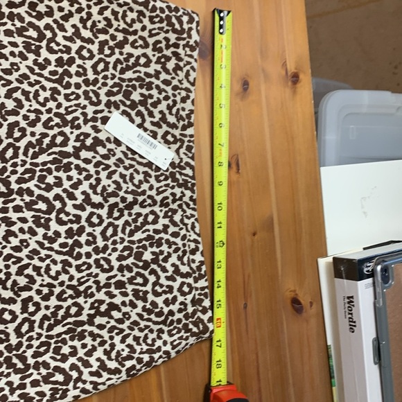 J.Crew NWT Pencil Skirt #2, 100% Linen, Animal Print, Lining w Stretch - Picture 4 of 14